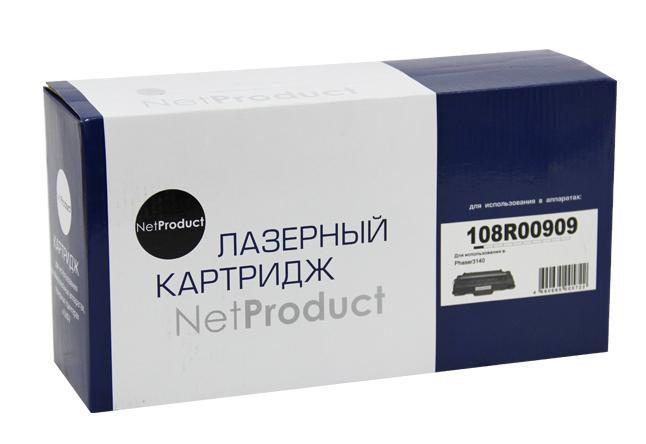 Картридж NetProduct (N-108R00909) для Xerox Phaser 3140/3155/3160, 2,5K