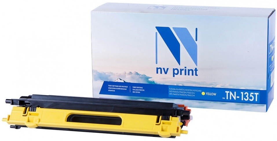 Картридж NVP совместимый NV-TN-135T Yellow для Brother DCP-9040CN/ HL-4040CN/ HL-4050CDN/ MFC-9440CN/ MFC-9450CDN (4000k) [new]