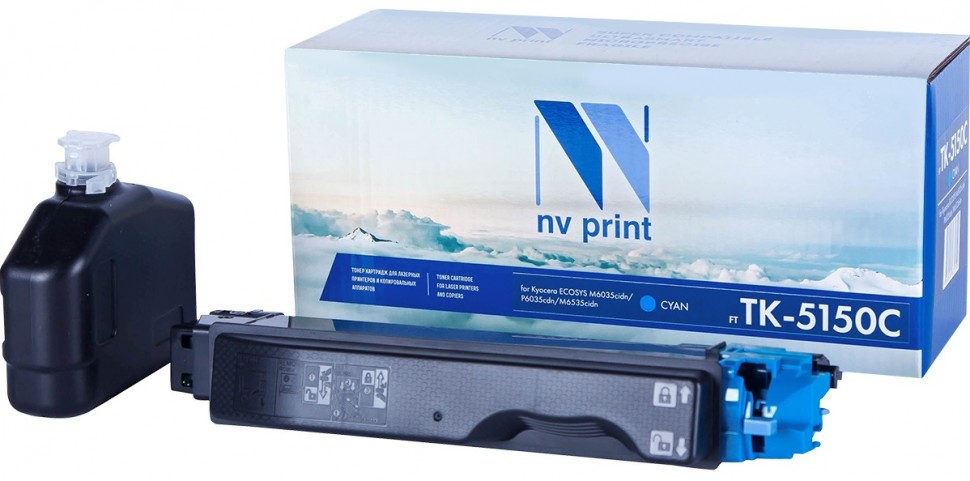 Картридж NVP совместимый NV-TK-5150 Cyan для Kyocera ECOSYS M6035cidn/ M6535cidn/ P6035cdn (10000k) [new]