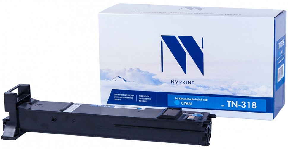 Тонер-картридж NVP совместимый NV-TN-318 Cyan для Konica-Minolta bizhub: C20/ C20P (8000k) [new]